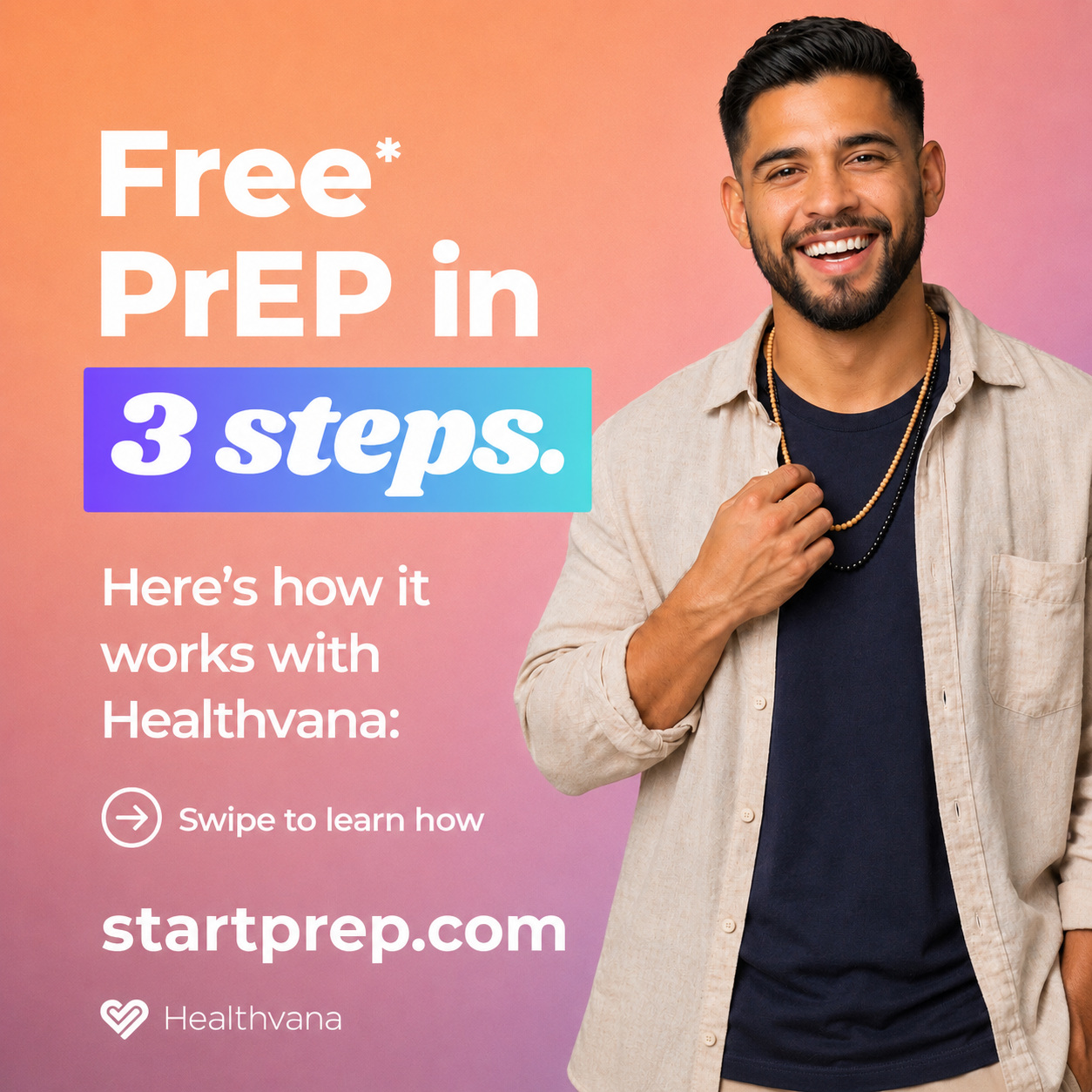 Free PrEP in 3 Simple Steps